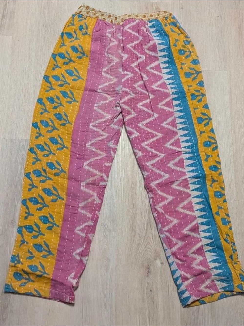 Upcycled kantha pants